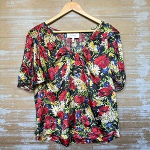 The Great Floral Ponder Blouse Preppy Boho Oversized Career Womens L